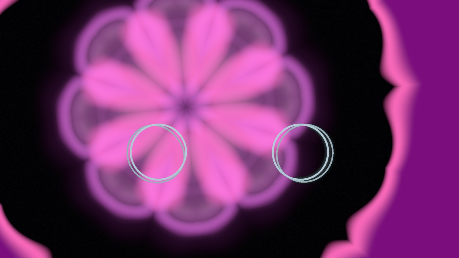 Current NeonBlobKaleido at a drop, a bold, structured, multi-hue kaleidoscope