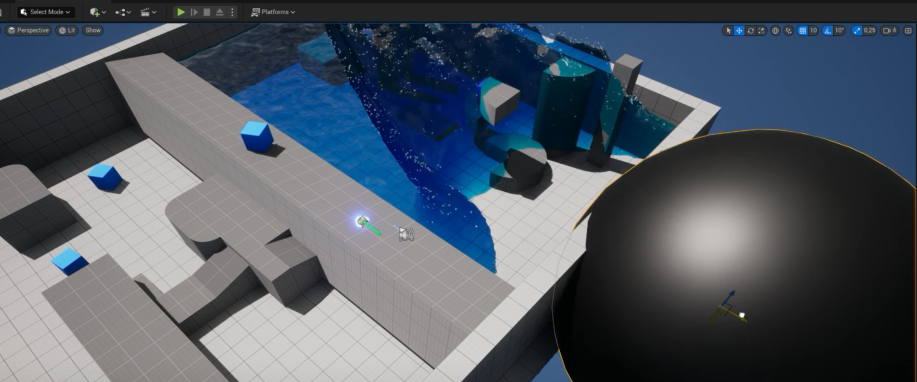 The water-themed visualizer, the favourite in Week 1