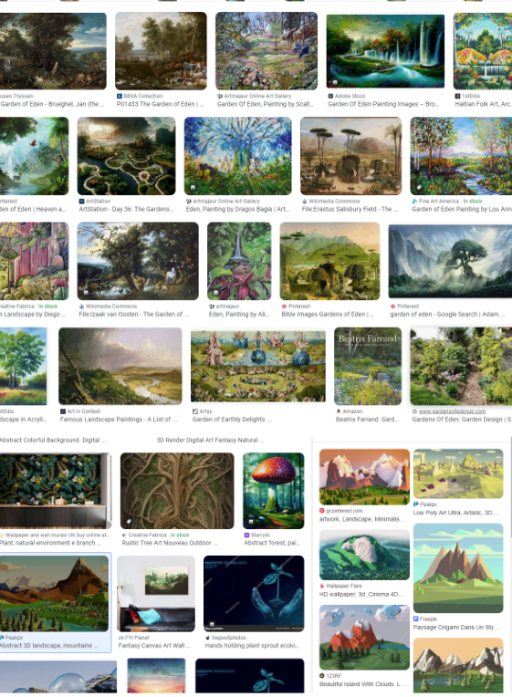 Mood board reference